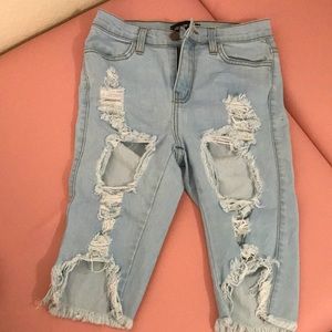 Fashion Nova light wash Jeans